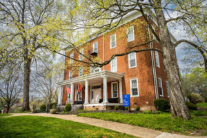 Old College during the spring