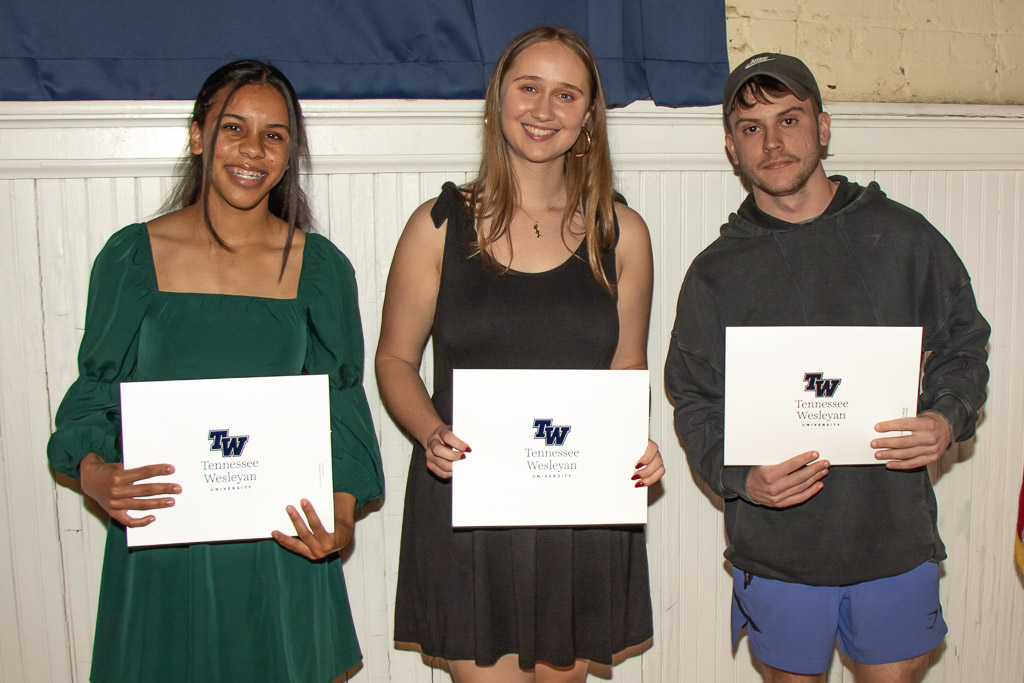 Tennessee Wesleyan University students at Honors Day