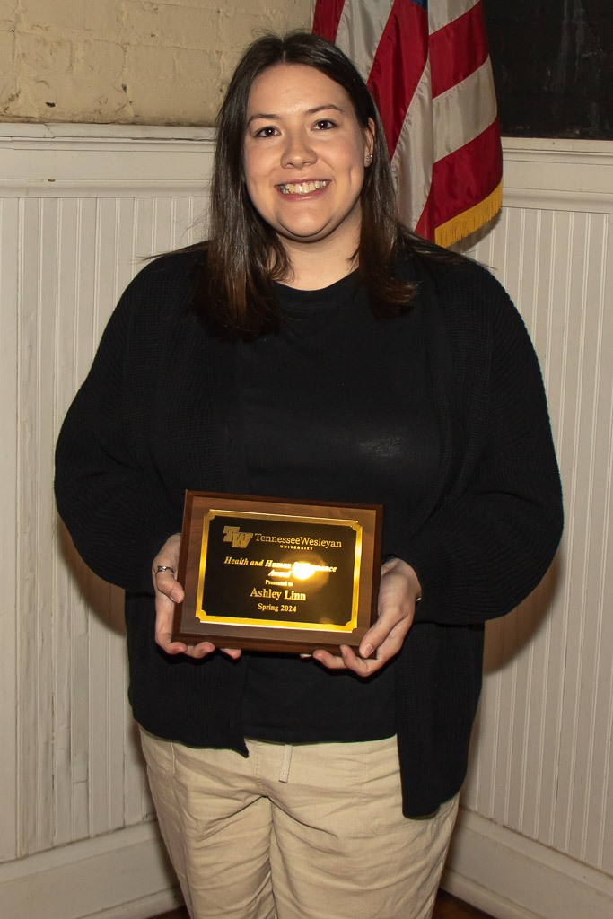 Tennessee Wesleyan University student at Honors Day