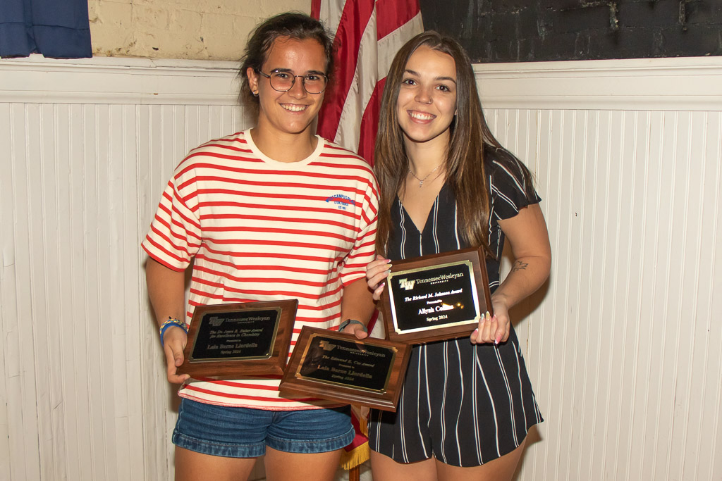 Two TWU students at Honors Day