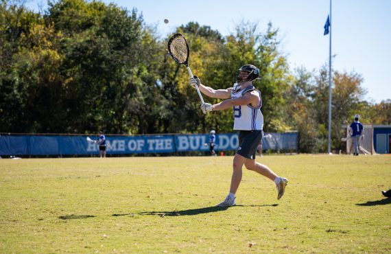 student athlete at lacrosse practice